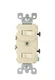 Ivory Leviton Quiet Duplex Switch