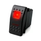 MGI SpeedWare 1-Pack Marine Rocker Switch with Illuminated ON/OFF/ON, Red 