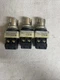 Lot Of 3 Fuji Electric AH30-S2 Black Round Push Button Command Switch #133A3