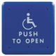 Bea Push to Exit Button,Square,4-1/2in. 10PBS451B Bea 10PBS451B Aluminum,