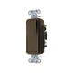 HUBBELL DS315 Wall Switch,Brown,15 A;Back; Side,3-Way 5Z782