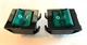 EATON Rocker Switch 16A 125 250V AC Green Light Qty 2 P/N2600G11E735 Illuminated