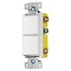 NEW Hubbell RCD101W Combo Two Rocker Switch 120/277V 15A White Single Gang