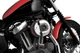 Arlen Ness Big Sucker Stage I Air Filter Kit for OEM Cover - Chrome Backing Plat