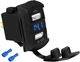 DaierTek Marine USB Rocker Switch 12V Dual Charger Ports 4.2A Waterproof Outlet 