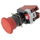 OMRON A22EM02 RED PUSH BUTTON EMERGENCY STOP SWITCH 5A 250VAC  PANEL MOUNT