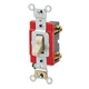 1PC Leviton 1221-2I Single-Pole Toggle Switch, Ivory, 20 Amp, 120/277 Volt