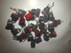 LOT OF 24 GENUINE FUJI ELECTRIC AH165-ZT E3 RED PUSHBUTTON SWITCHES
