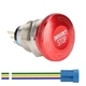 APIELE 22mm Metal Emergency Stop Push Button ( 7/8") A Type, Silver 