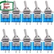 Taiss 10PCS SPST Mini Toggle Switch 2 Pin 2 Position On/Off Miniature Toggle Swi