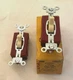 2 New Old Stock HUBBELL 1221-I IVORY A.C. Toggle Switch 20A 120-277V Single Pole