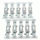 10 Eaton White Quiet Toggle Wall Light Switches Single Pole 15A 120V 1301-7W