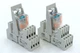 ABB CR-M024DC2 + CR-M4SS Interface Relay + Relay Socket, Set With 2 Pieces