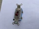  HUBBELL 1201 PL  RED ILLUMINATED PILOT TOGGLE SWITCH 120/277 15AMP  