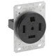 Leviton 9460 60 Amp, 125/250 Volt, Flush Mounting, Receptacle, Straight Blade, I