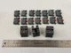 Used Lot 15 pc ABB MCB-01 MCB-10 Modular contact block