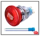 mxuteuk 22mm Stainless Steel Metal Latching Emergency Stop Push button A 
