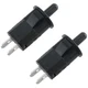 CHENJIN Refrigerator Door Light Switch 2PCS 10mm AC 250V 3A Normally Black 