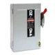 GE 30 Amp 240V Fusible Indoor Safety Switch - Durable On/Off Power Disconnect