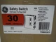 GE  Non-Fusible Safety Switch THN3321 30A 240V 3P 3W New Surplus indoor