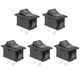 QTEATAK 5Pcs On/Off Boat Rocker Switch 2 Pin 2 Position Snap 12V 110V... 
