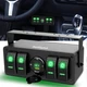 Nilight 4 Gang Rocker Switch Box 12V SPST ON Off Toggle Switch PD Type C