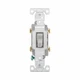 Eaton CS215GY 20 Amp 120/277V Side Wire Compact Toggle Switch - Gray