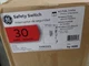New GE THN3321 30 Amp 3P Non-Fusible Safety Switch 240 Volt NIB
