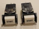 Lot of 2 HONEYWELL (Micro USA) 4A21BAA21 Illuminated START Push Button Switch