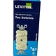 Leviton 15A-120/277V Single-Pole Double Switch, Ivory (10 Pack) DT