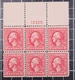 Scott 528b 2 Cents Washington MNH Plate Block Of 6 Plate # 12325 SCV $375.00