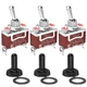 Joinfworld Waterproof Toggle Switch 12V DC 30A on off on 3 Way SPDT 12 Volt Heav