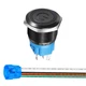 Gebildet 19mm 12V-24V/5A Stainless Steel Latching Push Black with Blue LED 