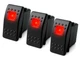 MGI SpeedWare Momentary (ON)/Off Marine Rocker Switches with Illuminated LED,...
