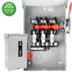 60 Amp 3 Phase Fused Disconnect Switch NEMA 3R Outdoor Heavy Duty Metal