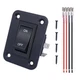 weideer 12V Switch ON/Off with Panel 4Pin Rocker Switch DPST Trailer Camper L...