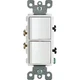 Leviton Decora Rocker Switch White 1 Pole Ac Quiet Combination