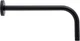 Shower arm matte black 12" signature hardware cylindrical wall mount