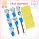 DaierTek 12V Latching Push Button Switch Marine Waterproof Round Blue LED Pushbu