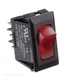 RV Rocker Switch 12V 10A Illuminated Red SPST Light Pump Black S245