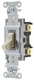 Hubbell CS120I, 120 to 277 VAC, 20 A, Ivory, Toggle, Toggle Switch, 1 pc