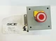 EATON EMERGENCY STOP BUTTON & SAGINAW 4" X 4" ENCLOSURE