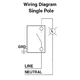 Leviton 20A 120/277V Toggle Single-Pole AC Quiet Switch, Ivory