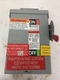 GE TGN3321R 30 AMP 240 VOLT PHASE NON-FUSIBLE OUTDOOR DISCONNECT..D-2082