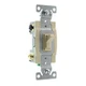 (8) pack lot HUBBELL RS415IZ light TOGGLE SWITCH 4-WAY 15A, 120/277V, IVORY