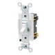 1PC Leviton 54504-2W 4-Way Switch, Framed Toggle, 15A, 120/277V, White, Sid