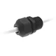 3PC HEYCO M3219 Liquid Tight Cordgrip, PG16, Range 0.26-0.545in, Nylon, Bla
