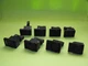 SIEMENS 3SB3202-0AA11+3SB3400-0B.PUSHBUTTON black,22mm,(LOT8PCS).USED
