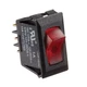 RV Designer Collection S245 Rocker Switch Black W/Red On/