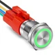 XINYIELE 16MM Latching 12V Push Button Switch On Off,Waterproof Stainless Ste...